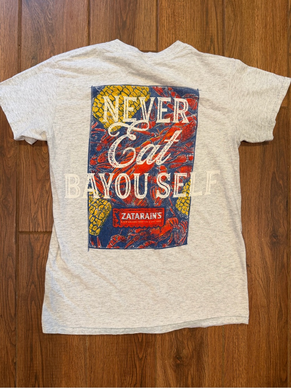 Zatarains 'Never Eat Bayouself' Graphic Tee / men’s small
